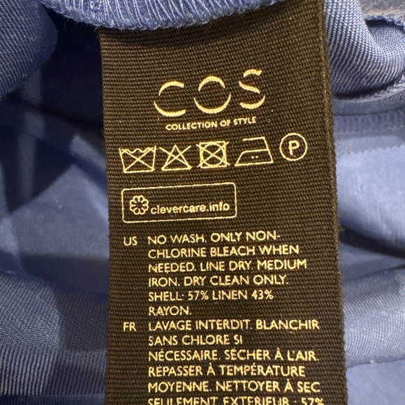 COS Blue Ruffle Dress - Picture 4 of 4